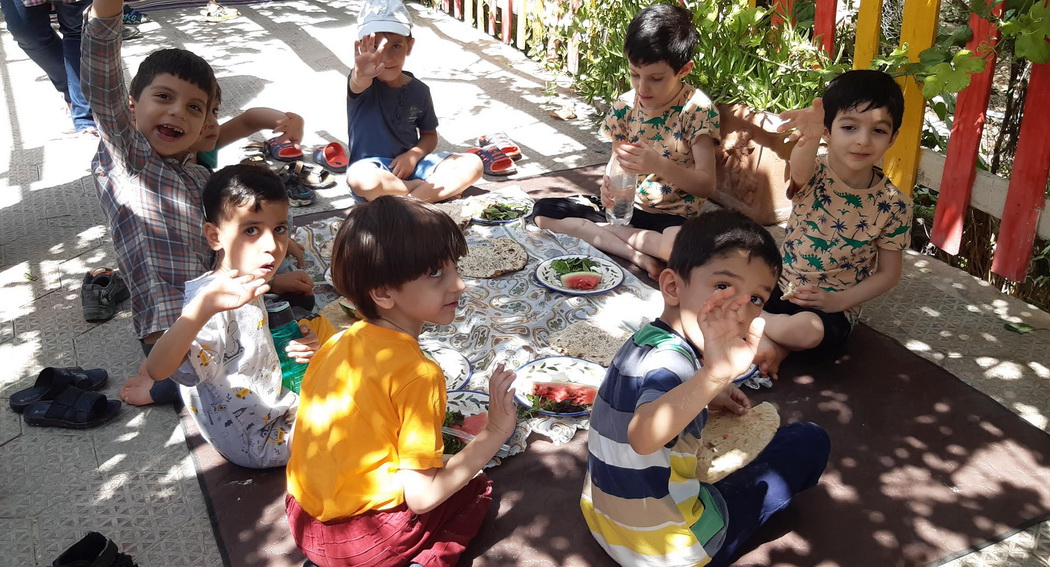 اردوی نوآموزان پیش دبستانی در باغ پویا